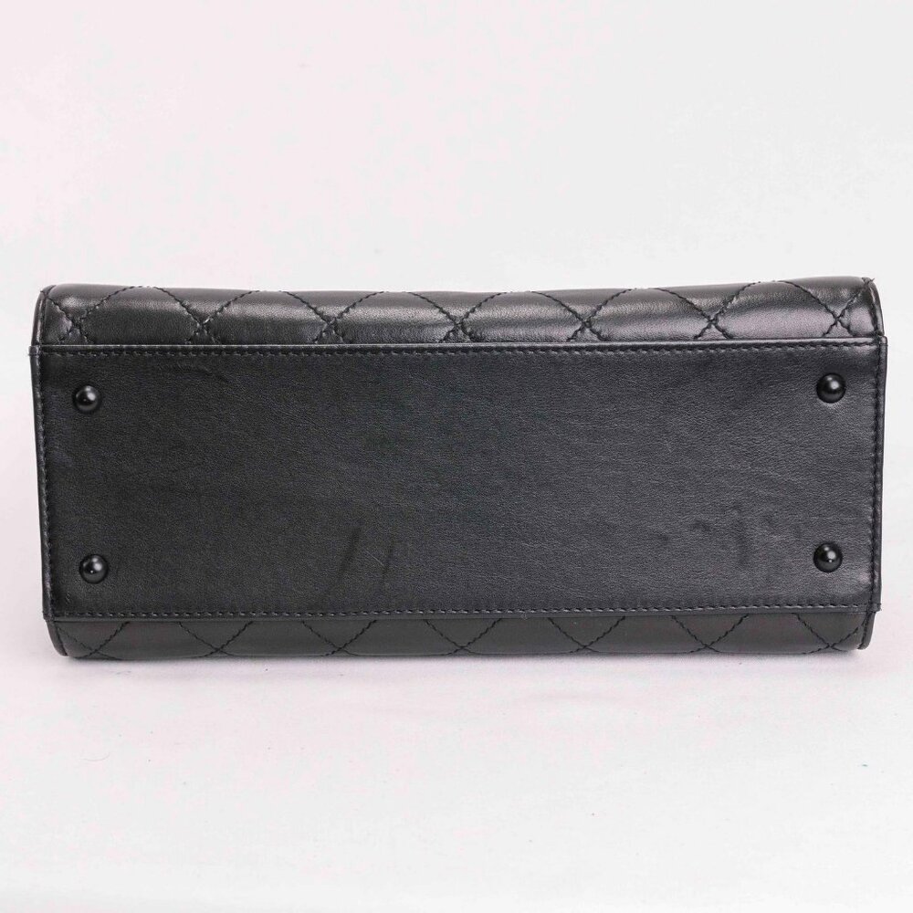 Authentic CHANEL 2.55 Vintage Black Quilted Leather 2.55 handbag - Picture 8 of 15